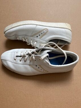 🇸🇪 Tretorn Men's White Leather Lace-Up Sneakers size 7